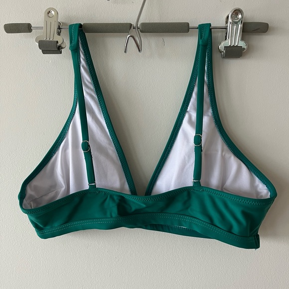 CUPSHE - Emerald Green Bikini, plaid bottoms & matching adjustable top, medium - Picture 6 of 11